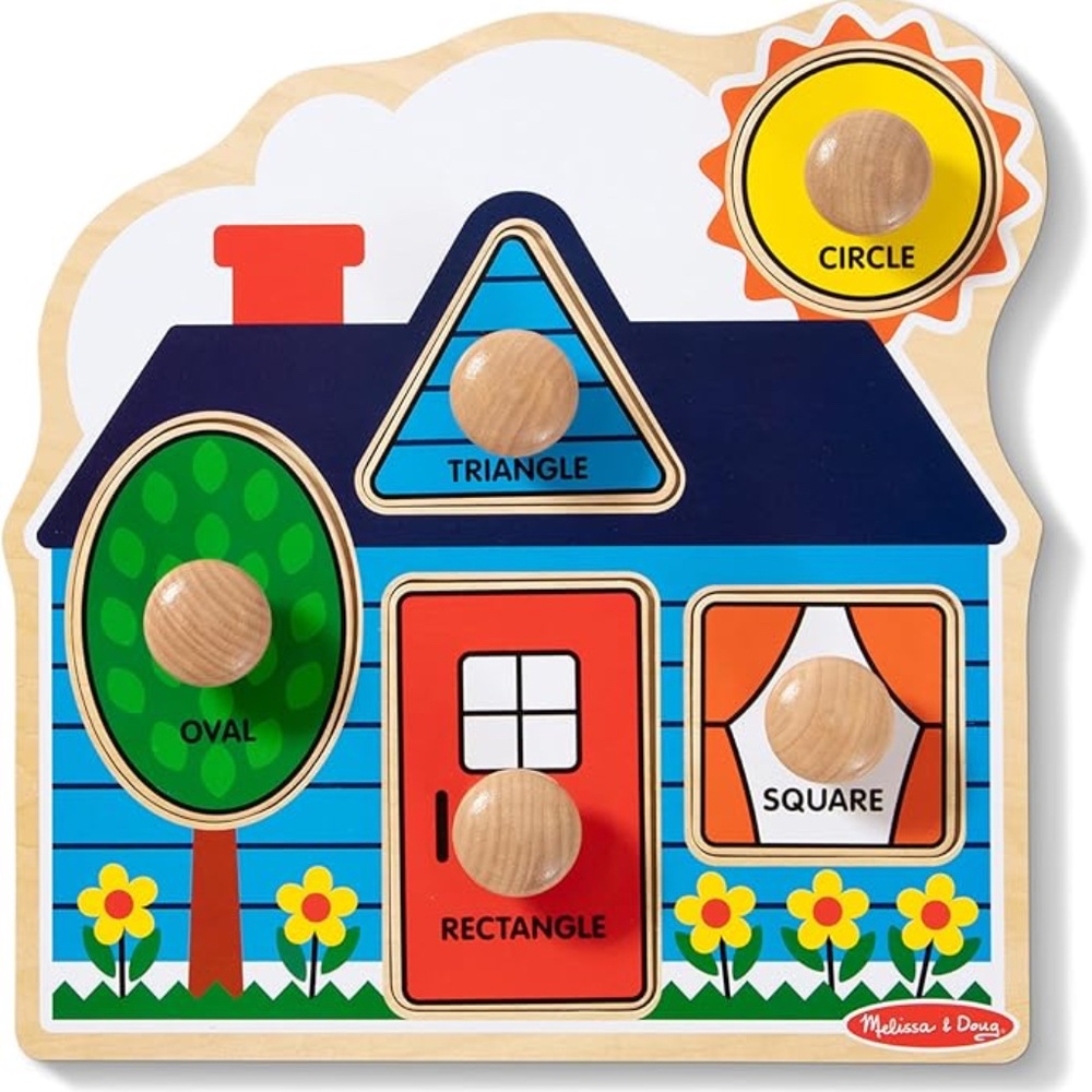 Melissa & Doug Bundle of 2 Wooden Puzzles Ages 12 months to 2 EUC